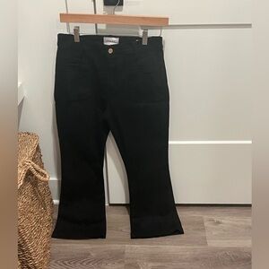Frame Denim Classic Black Wide Leg Jeans